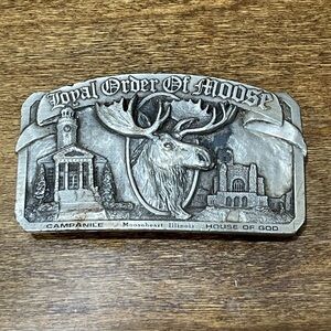 Vintage Loyal Order of Moose belt buckle